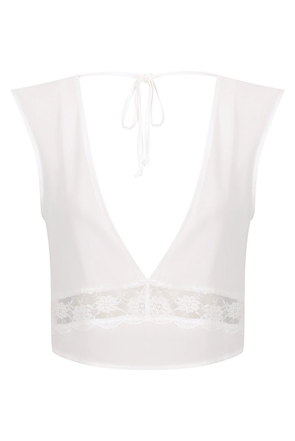 Flynn Camisole Ivory Sleep - Kat the Label Lingerie Australia
