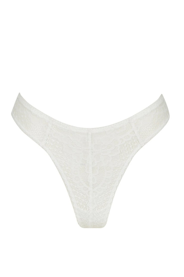 Louisa Thong White Underwear - Kat the Label Lingerie Australia