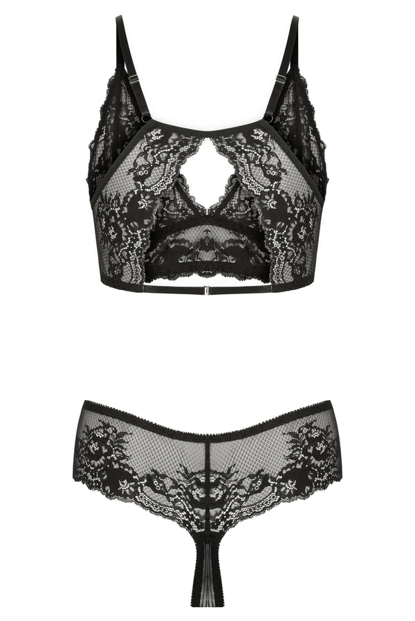 Wren Bralette Black Bralette - Kat the Label Lingerie Australia