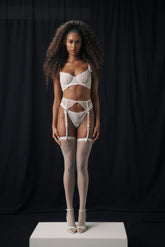 Delilah Garter White