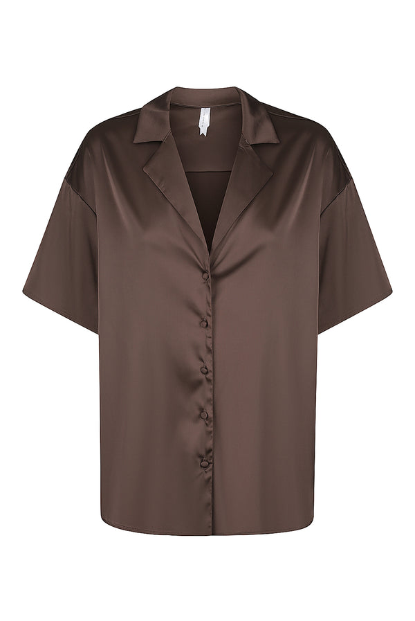 Celine Short Sleeve Shirt Espresso