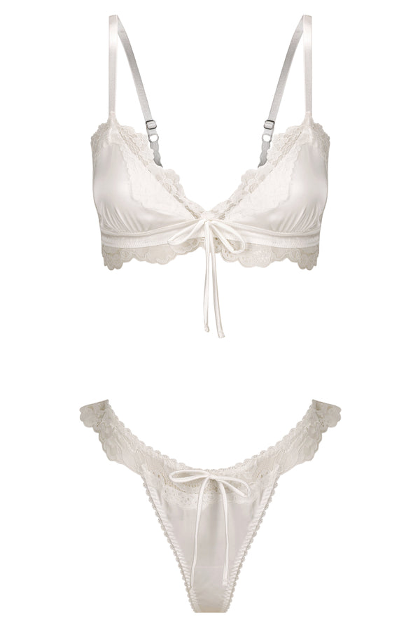 Madeline Bralette Set Ivory