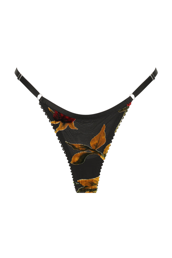 Violet Thong Velvet Rose