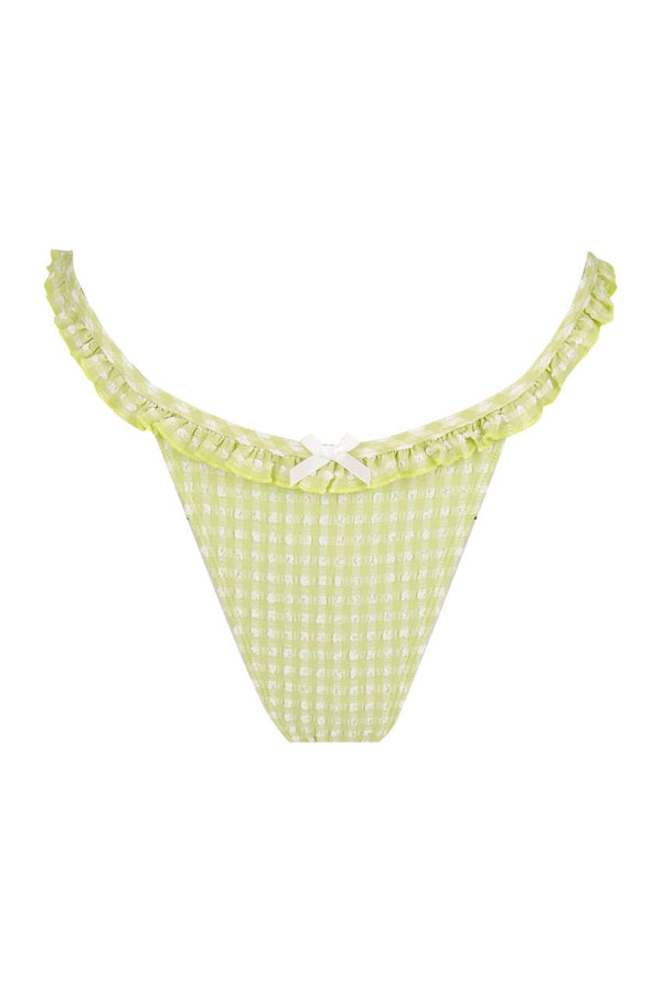Ari Swim Brief Pistachio Gingham