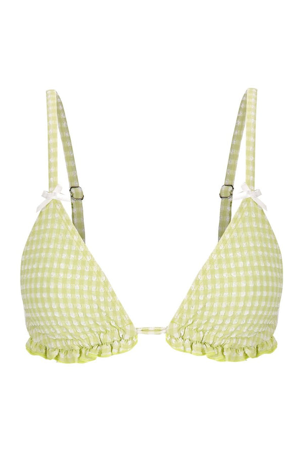 Ari Swim Triangle Pistachio Gingham