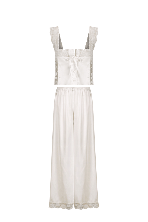 Cindy Pant Set Ivory