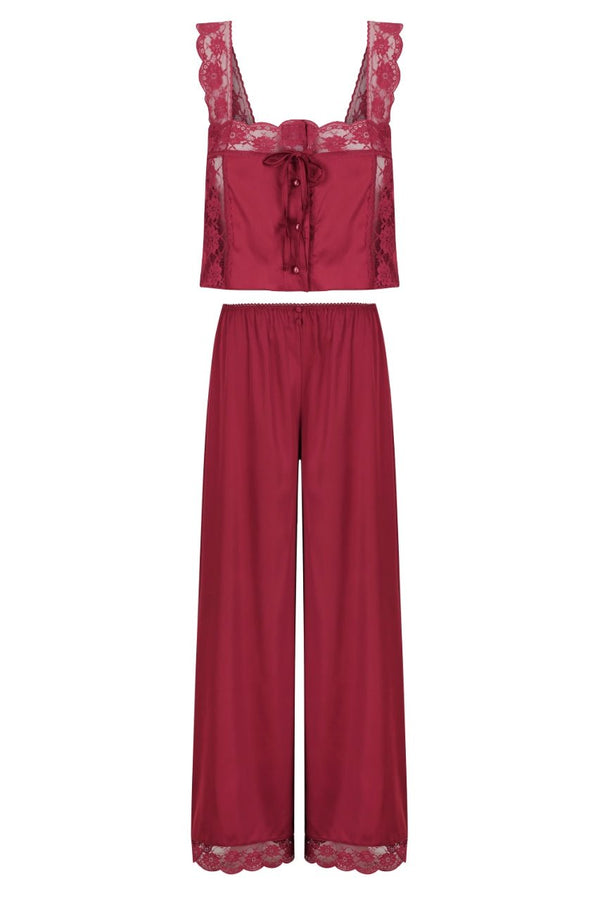 Cindy Pant Set Rhubarb