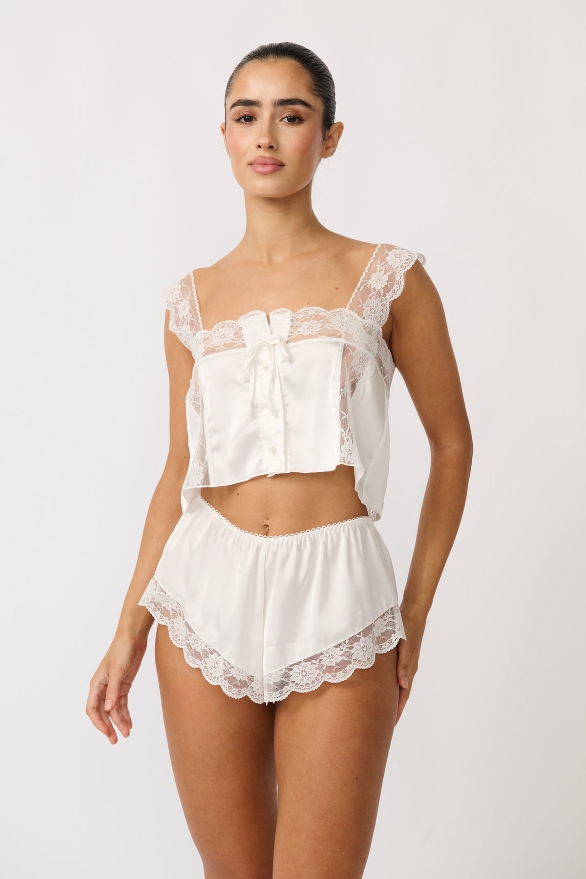 Cindy Short Set Ivory