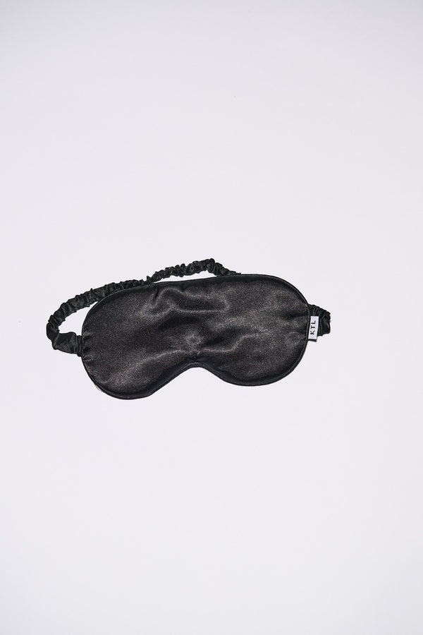 Daphne Satin Sleep Mask Black