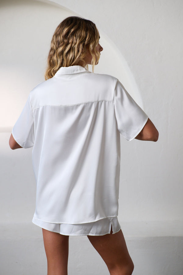 Gracie Short Sleeve Shirt Ivory