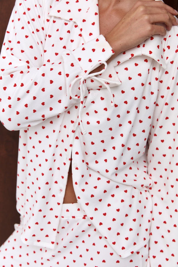 Hugo Pant Set Heart Print