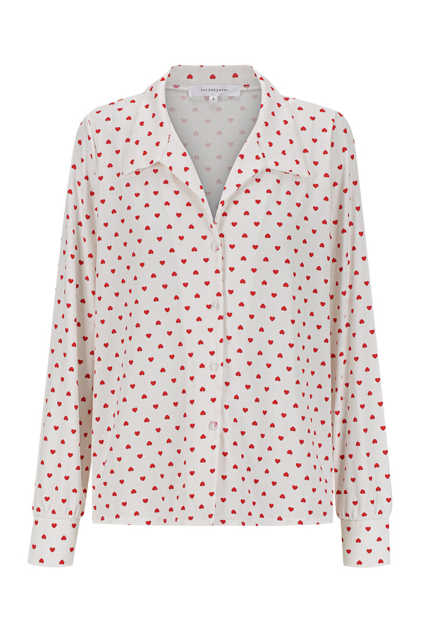 Hugo Shirt Heart Print