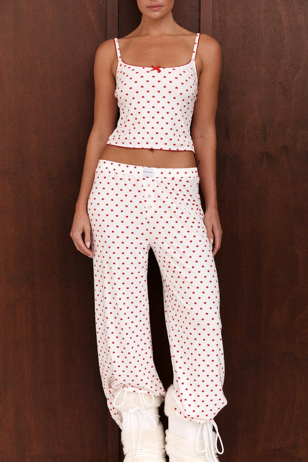 Hugo Singlet Heart Print