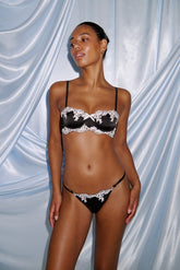 Jean Thong Set Black