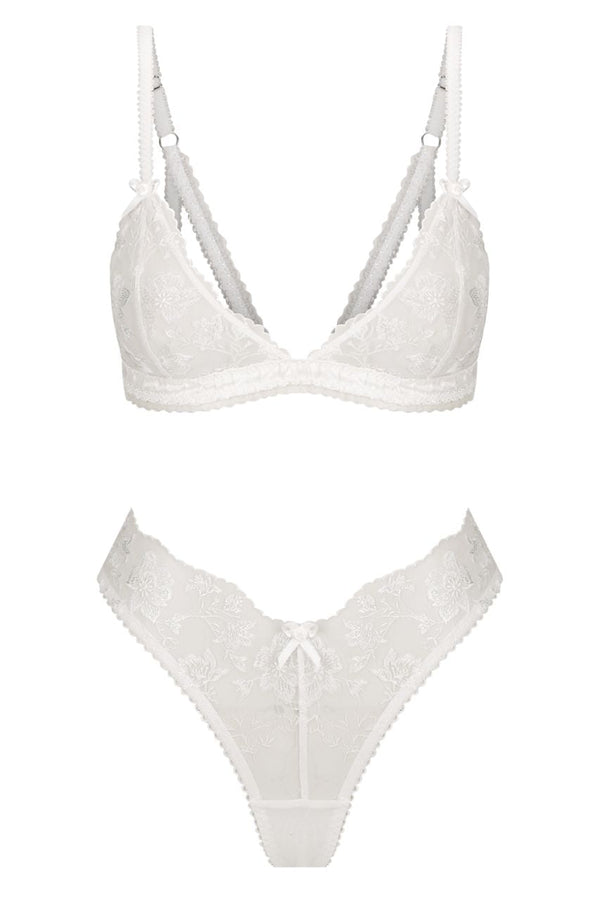 Jojo Bralette Set White