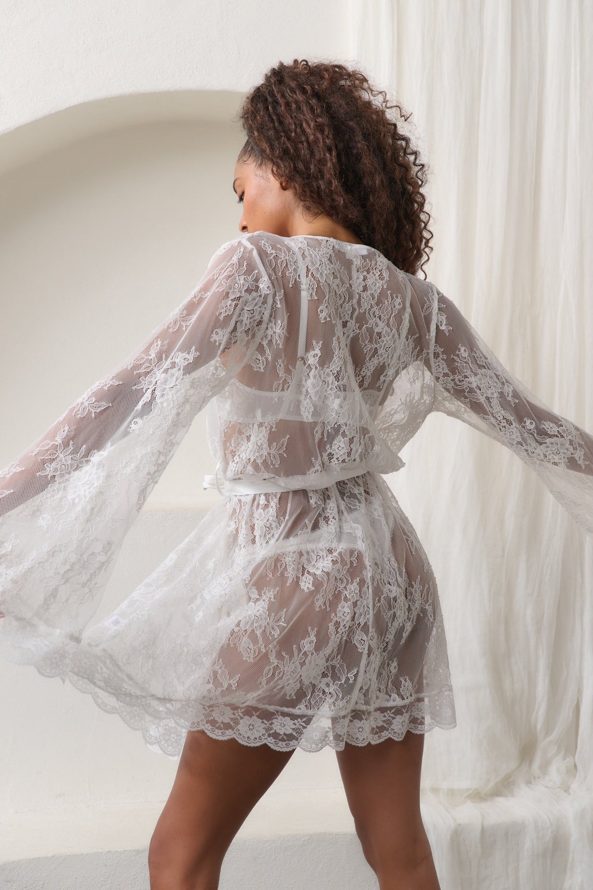 Lottie Robe Ivory