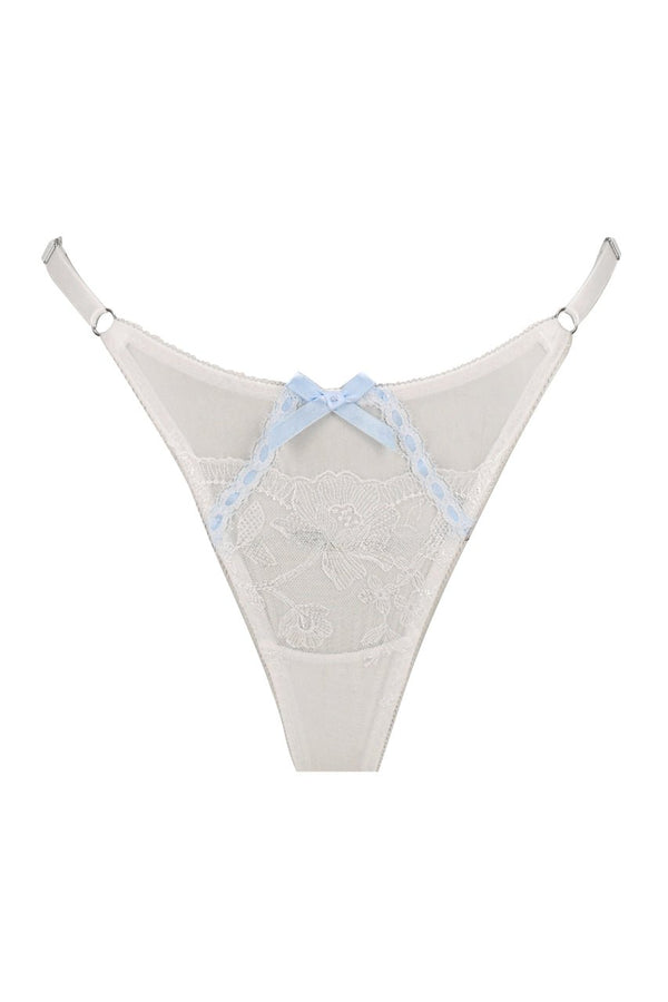 Madison Thong White