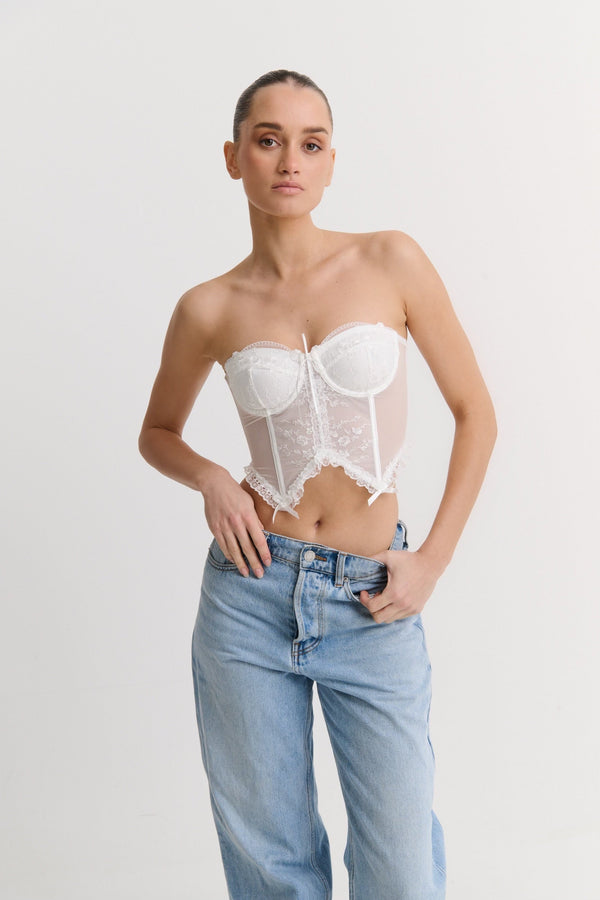 Sofia Corset White
