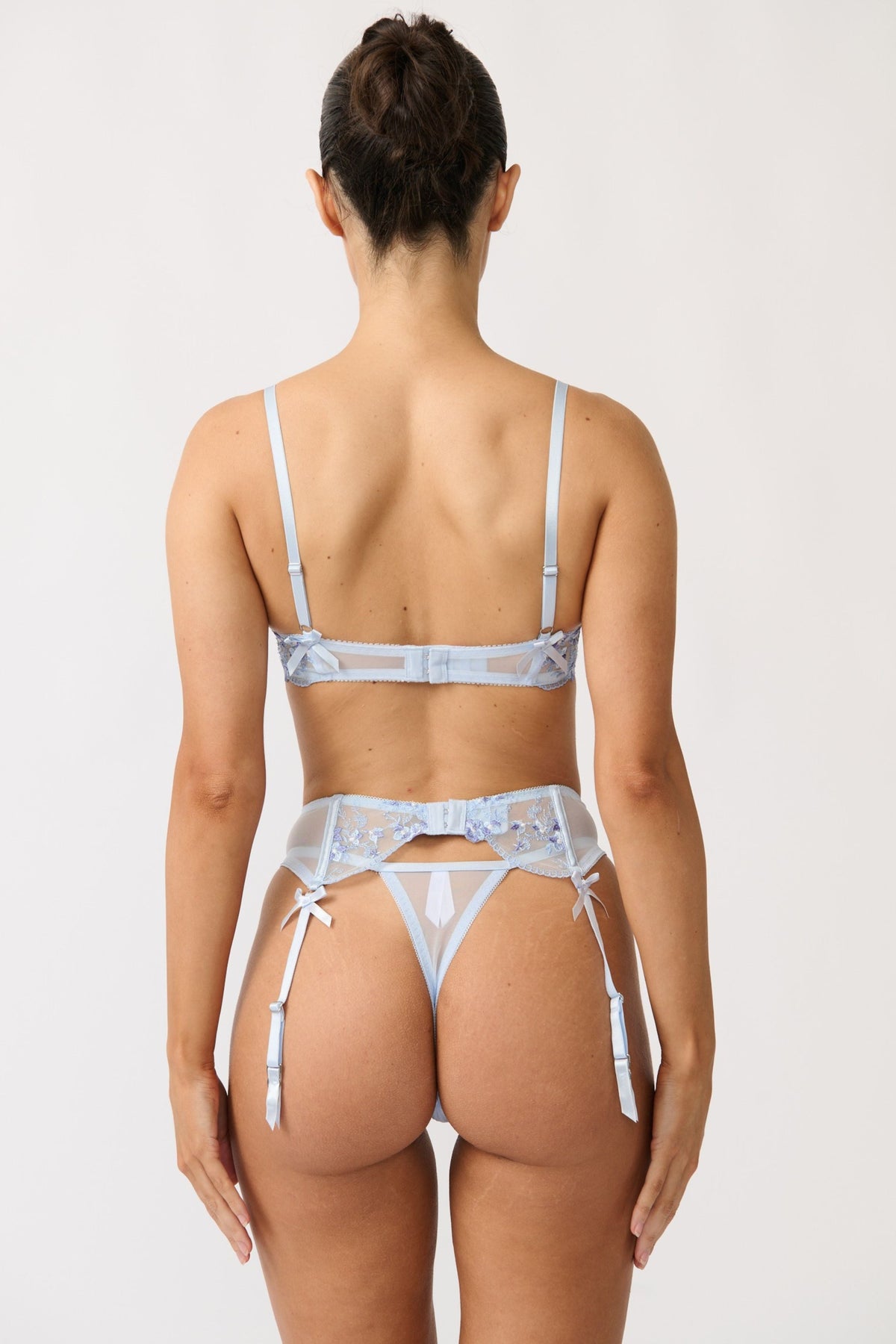 Sofia Garter Belt Cornflower