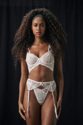 Sweeney Garter Belt White