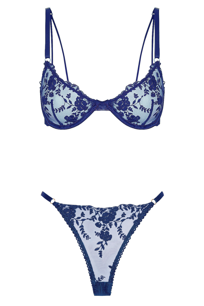 Nicolette Thong Set Sapphire