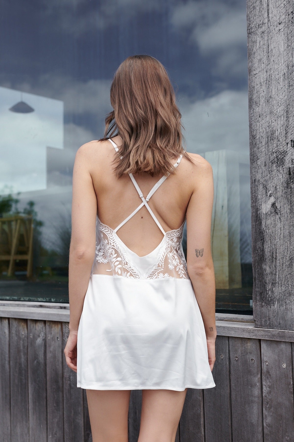 Abigail Slip Ivory Sleep - Kat the Label Lingerie Australia