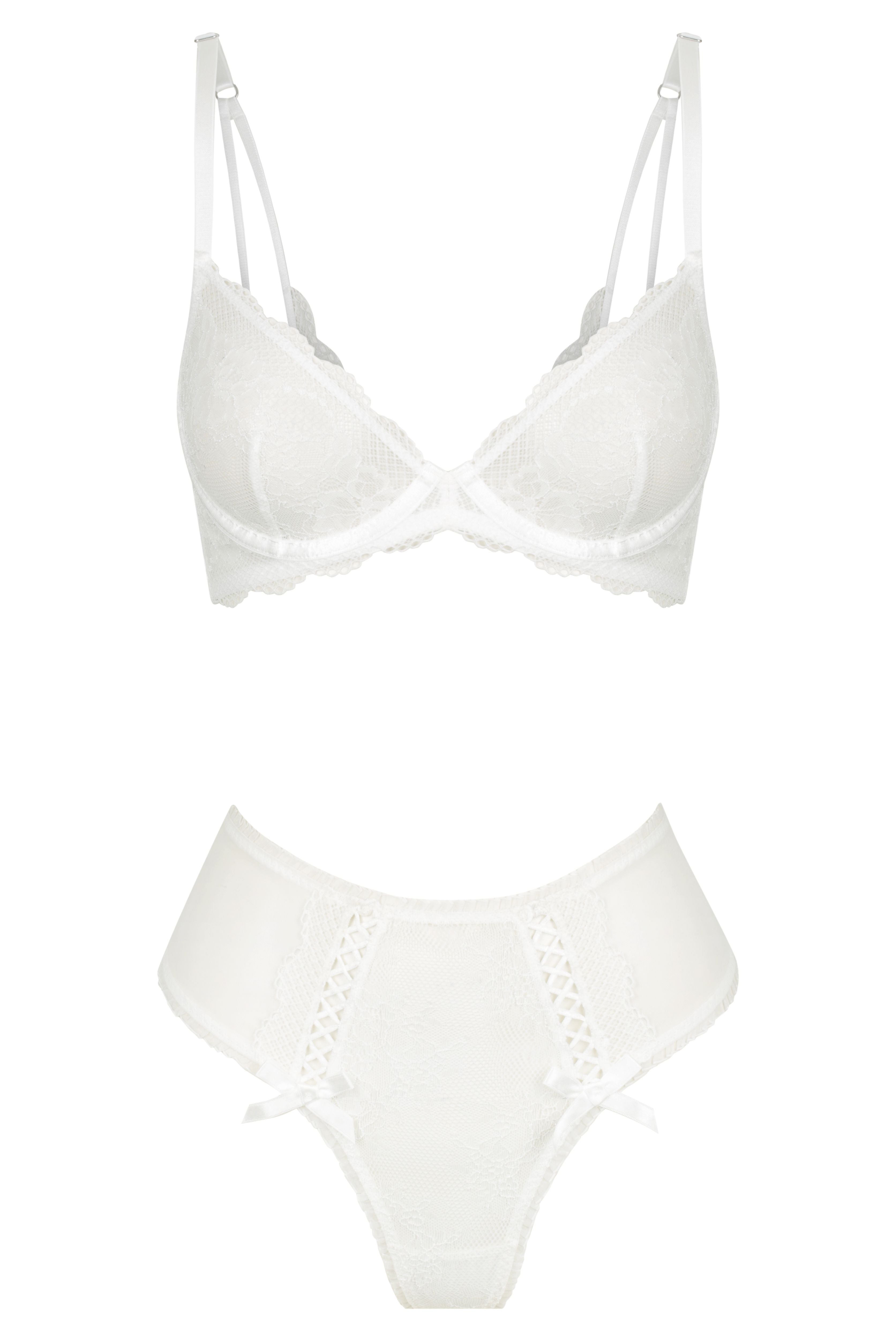 Alaska Set White Underwire - Kat the Label Lingerie Australia