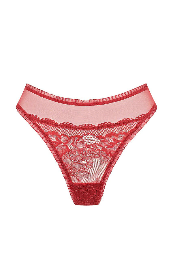 Alaska Thong Red Underwear - Kat the Label Lingerie Australia