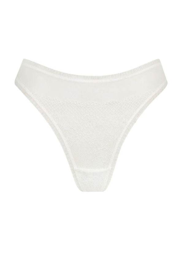 Alaska Thong White Underwear - Kat the Label Lingerie Australia