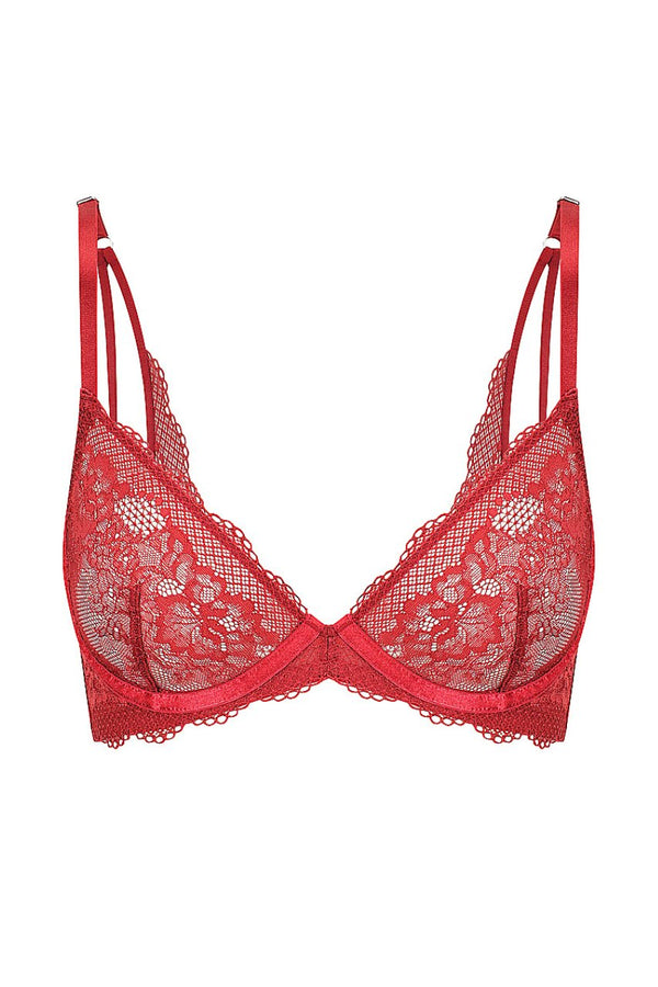 Alaska Underwire Red Underwire - Kat the Label Lingerie Australia