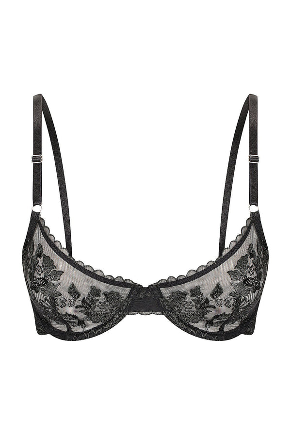 Annabelle Underwire Black Underwire - Kat the Label Lingerie Australia