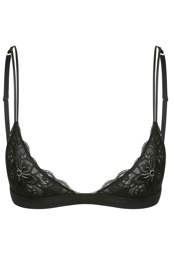 Boston Bralette Black Bralette - Kat the Label Lingerie Australia