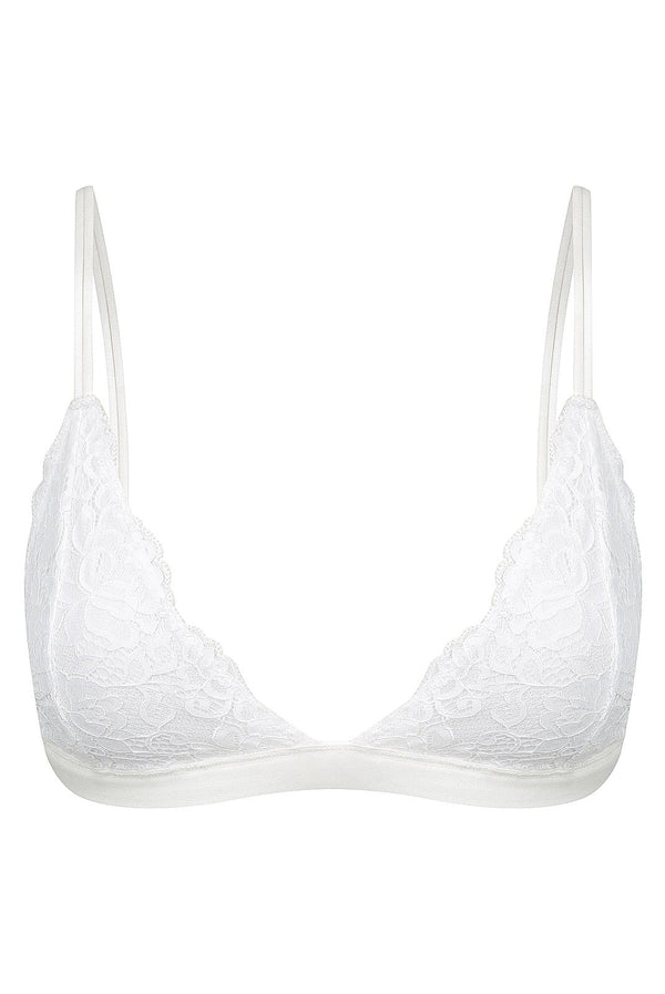 Boston Bralette White Bralette - Kat the Label Lingerie Australia