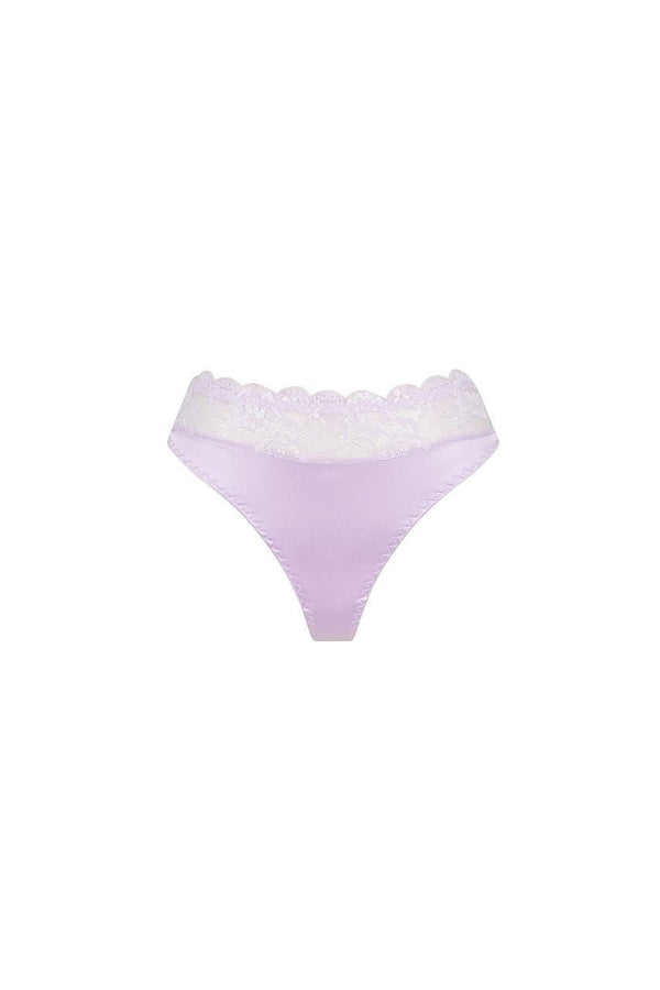 Bowie High Waist Lilac Underwear - Kat the Label Lingerie Australia