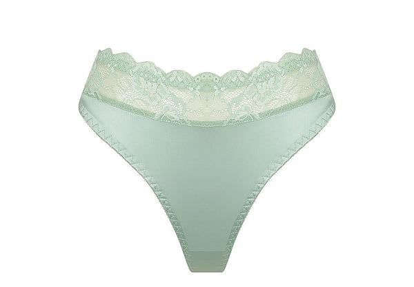 Bowie High Waist Peppermint Underwear - Kat the Label Lingerie Australia