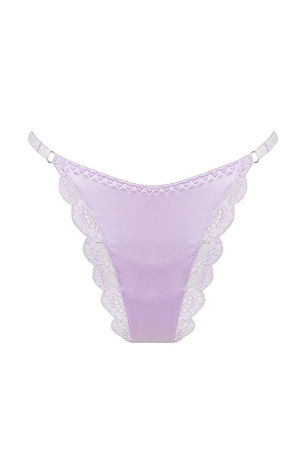 Bowie Thong Lilac Underwear - Kat the Label Lingerie Australia