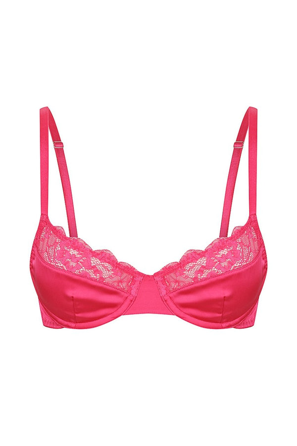 Bowie Underwire Hot Pink Underwire - Kat the Label Lingerie Australia