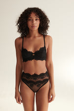 Carmen High Waist Set Black