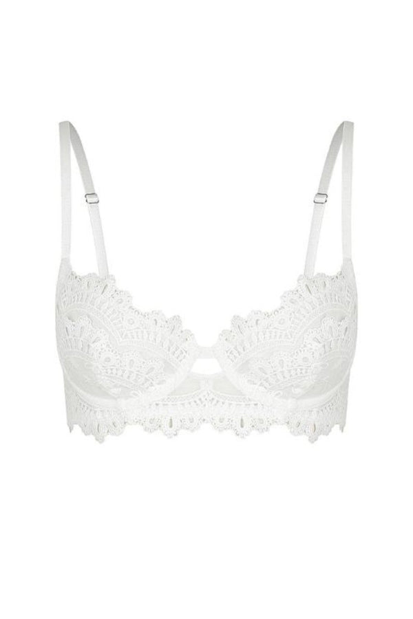 Carmen Underwire White Underwire - Kat the Label Lingerie Australia