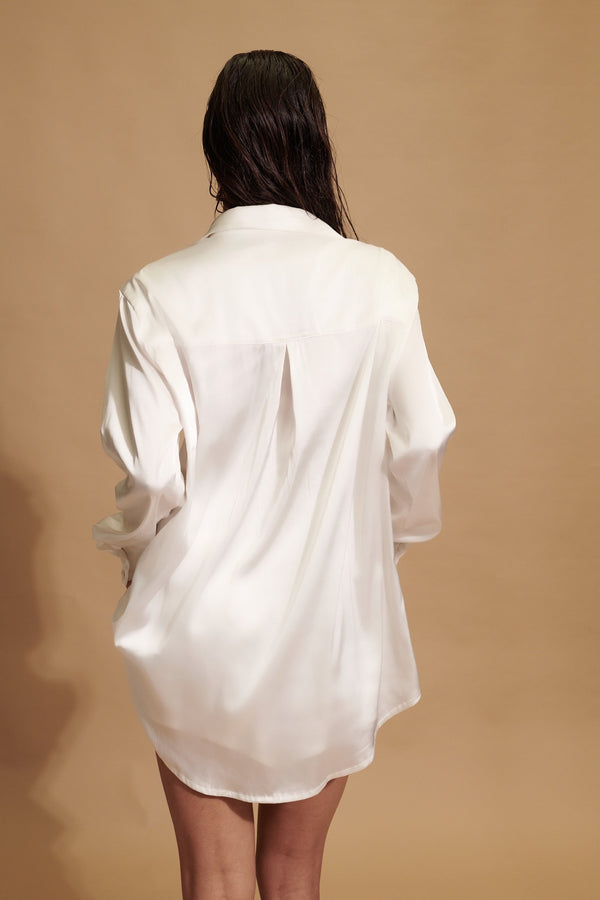 Celine Shirt Ivory Sleep - Kat the Label Lingerie Australia