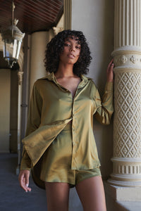 Celine Short Set Olive