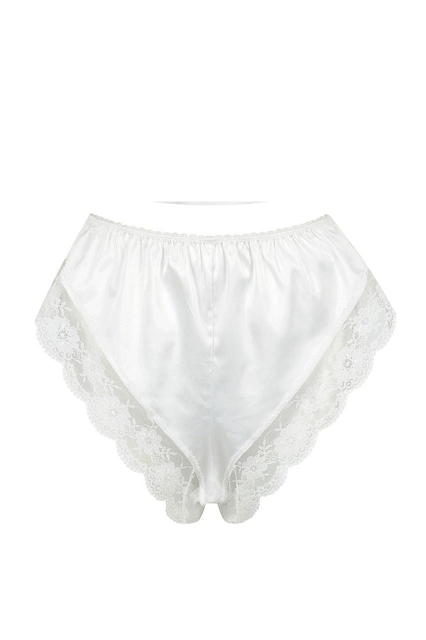 Cindy Short White Short - Kat the Label Lingerie Australia