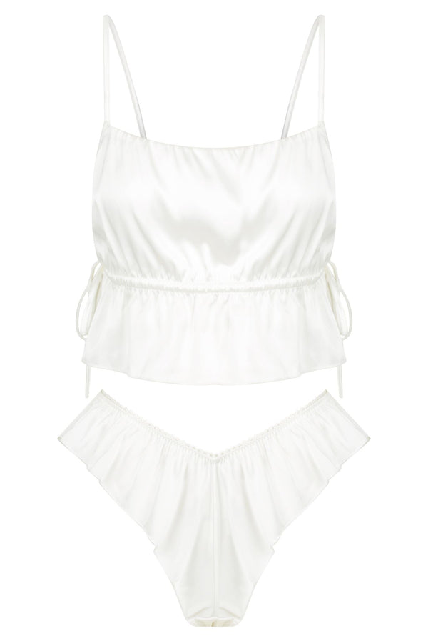 Connie French Knicker Ivory Sleep - Kat the Label Lingerie Australia