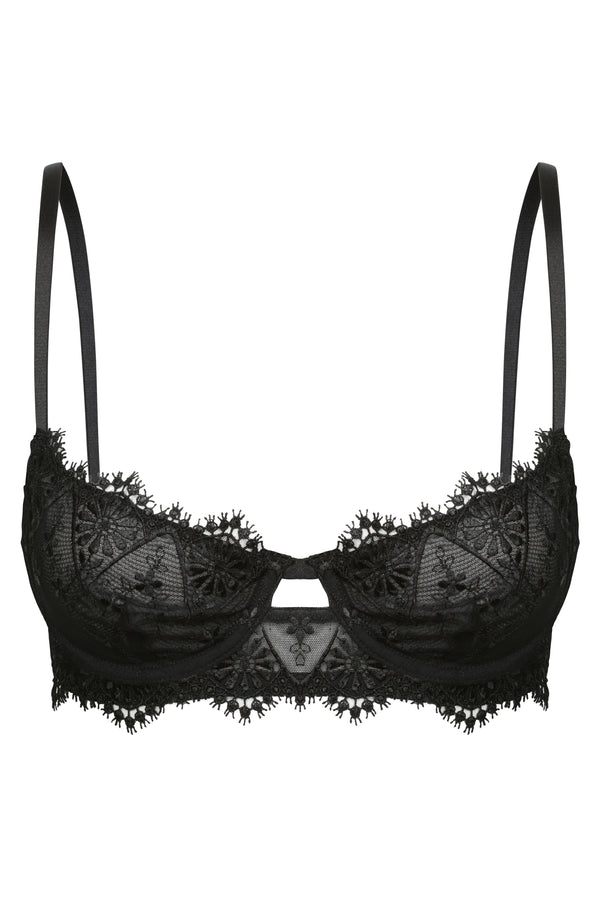 Dahlia Underwire Black Underwire - Kat the Label Lingerie Australia