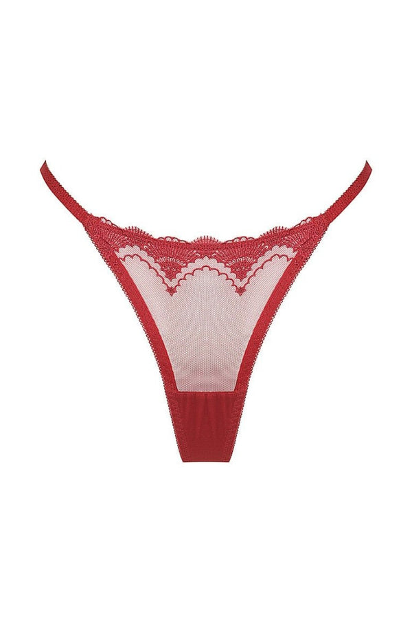 Eden Thong Red Underwear - Kat the Label Lingerie Australia