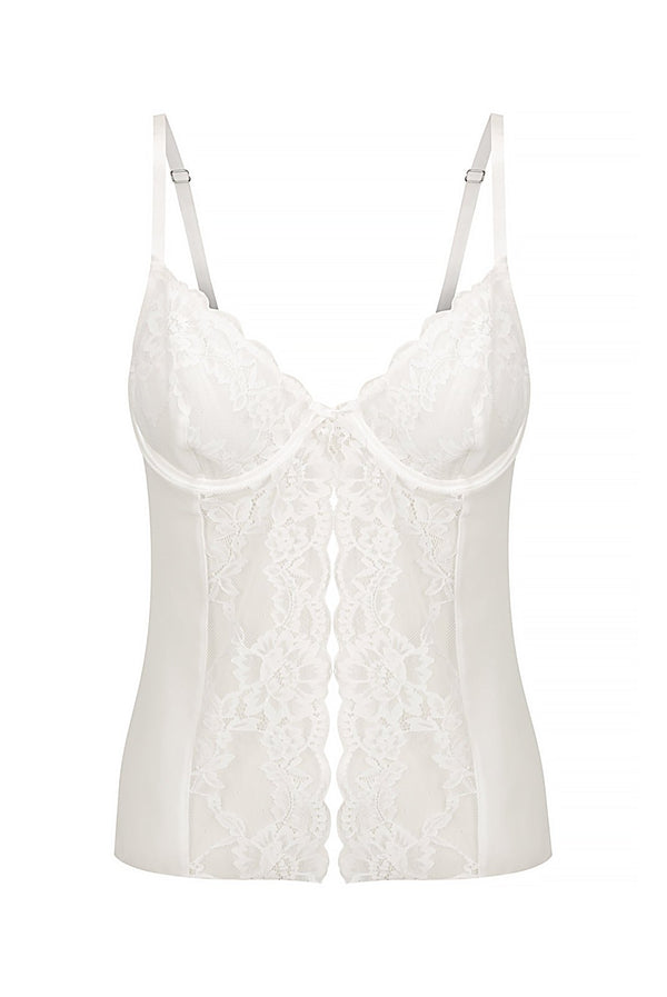 Elle Camisole Ivory Sleep - Kat the Label Lingerie Australia