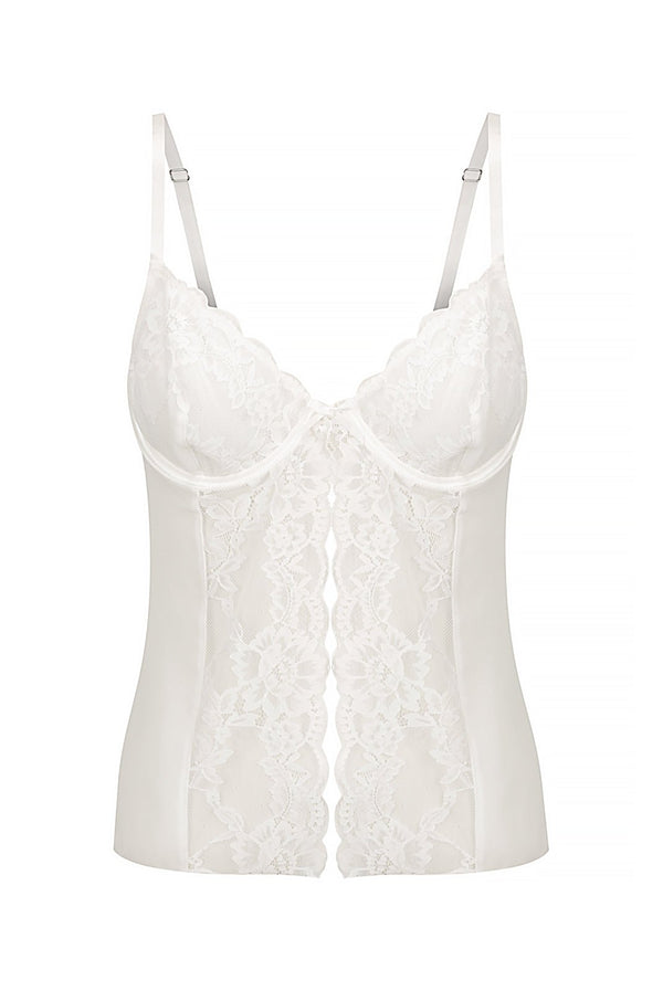 Elle Camisole Ivory Sleep - Kat the Label Lingerie Australia