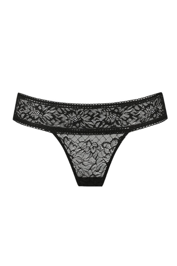 Gigi Thong Black Underwear - Kat the Label Lingerie Australia