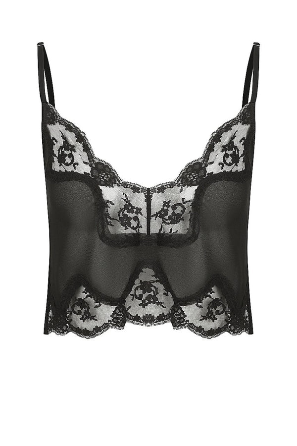 Harley Camisole Black Sleep - Kat the Label Lingerie Australia