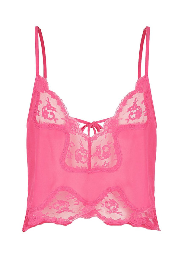 Harley Camisole Hot Pink Sleep - Kat the Label Lingerie Australia